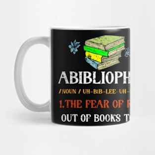 Abibliophobia - Funny Reading Bookworm Reader Mug